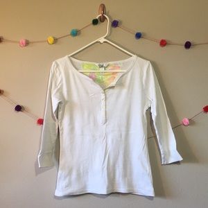 Lilly Pulitzer 100% cotton 3/4 sleeve shirt
